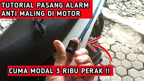 Pasang Alarm Motor Anti Maling Di Beat FI Cuma Modal 3ribu Perak