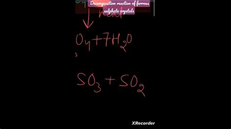 Class 10 Science Ch 1 Decomposition Reaction Ferrous Sulphate Crystals Youtube