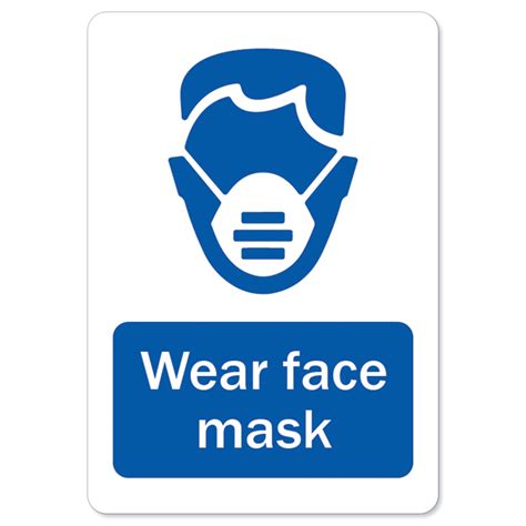 Public Safety Sign Wear Face Mask Peel And Stick Wall Graphic Protect Your Business