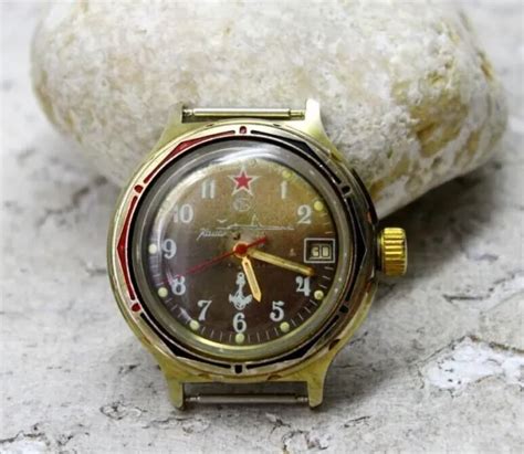 Vostok Komandirskie Navy Urss Montre Bracelet Russe Sovi Tique