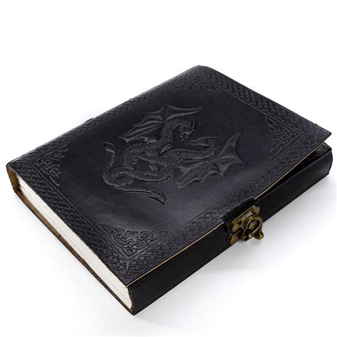 Handmade Leather Double Dragon Journalwriting Notebook Diarybound Da