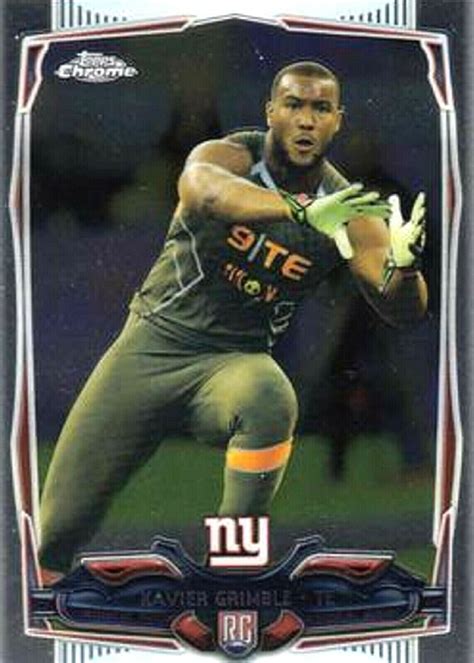 2014 Topps Chrome 156 Xavier Grimble RC New York Giants EBay