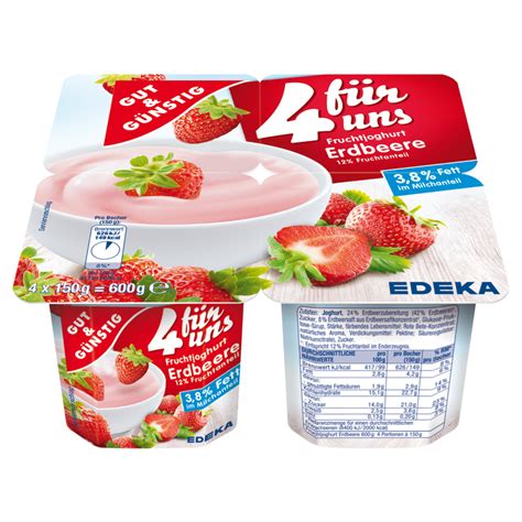 Fruchtjoghurt 3 8 Fett Erdbeere EDEKA