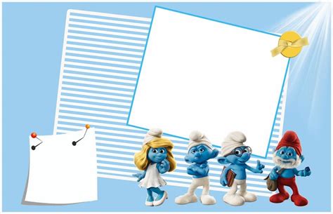 Spice Up Your Party Invitation With Smurf Invitations Free Invitation