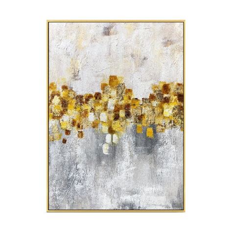 Gold Leaf Acrylic Abstract Paintings On Canvas Original Art Etsy Canada