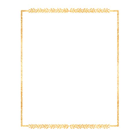 Golden Leaves Floral Border Frame, Golden Leaves Floral Border, Golden Leaves Border, Golden ...