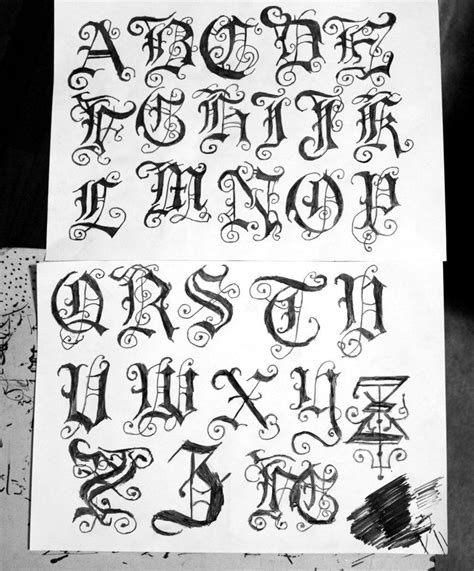 gothic font2 by ivanglas on deviantART | Lettering alphabet, Tattoo ...