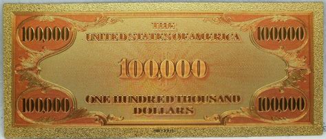 Usa Banknoten Gold Certificate Novelty K Gold