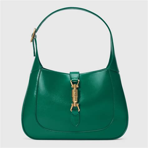 Sac à épaule Jackie 1961 petite taille en cuir vert émeraude GUCCI FR