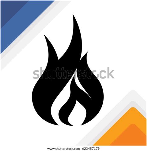 Flame Black Silhouette Stock Vector (Royalty Free) 623457179 | Shutterstock