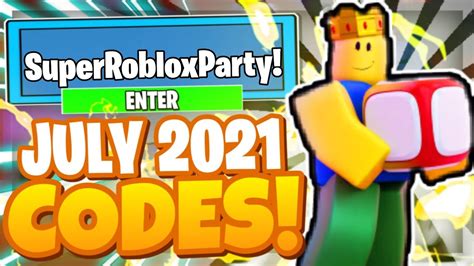 JULY 2021 ALL NEW SECRET OP CODES Roblox Super Roblox Party YouTube