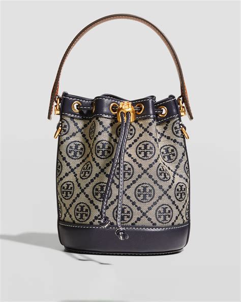 Tory Burch T Monogram Jacquard Mini Bucket Bag Neiman Marcus