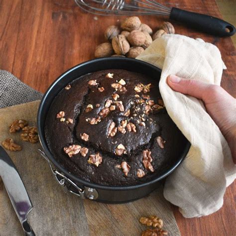 Bizcocho de algarroba y nueces sin azúcar Recetas Saludables