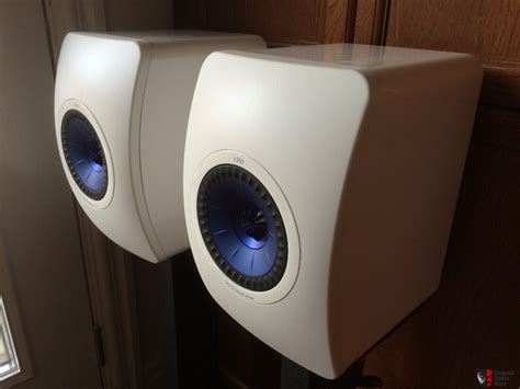 Kef Ls Anniversary Model In White With Blue Drivers Excellent