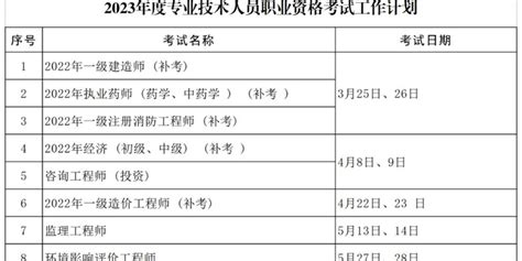 2023年度专业技术人员职业资格考试时间公布手机新浪网