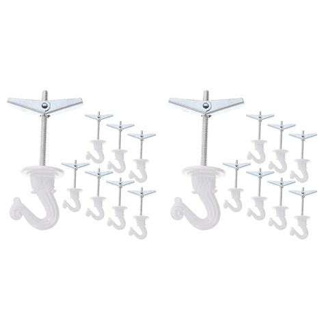 HOMEMAXS 16 Sets Ceiling Wall Mount Hook Heavy Duty Swag Ceiling Hooks