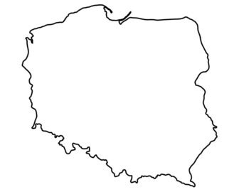 Poland Blank Map Full Page By Bac Education Tpt