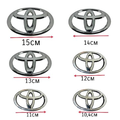 Jual Logo Emblem Lambang Toyota Chrome Cm Cm Cm Cm Cm Cm