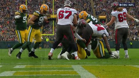 Green Bay Packers Linebacker Kingsley Enagbare S Diving Strip Sack Of Tampa Bay Buccaneers