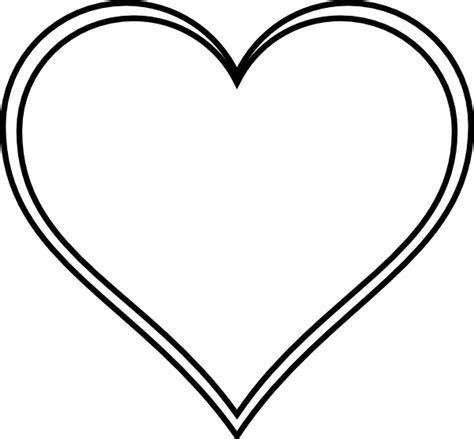 Double Outline Heart Clip Art at Clker.com - vector clip art online ...