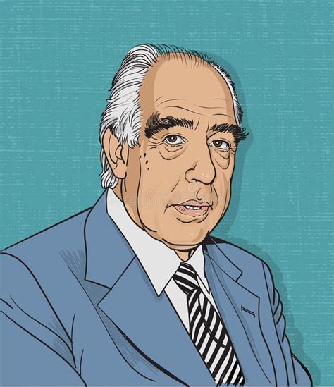 Niels Bohr Isolated Cartoon Portrait Vector Editorial Photography