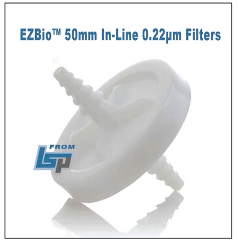 EZBio Vent Vacuum 50mm 0 22µm PTFE In Line Filters Life Science Products