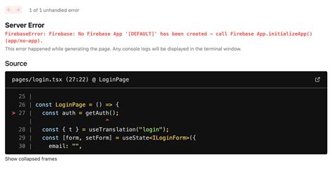 Firebaseerror Firebase No Firebase App Default Has Been Created