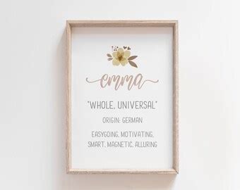 Emma Name Mean Etsy Australia