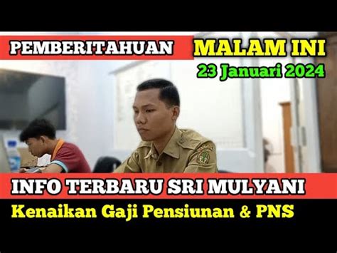 Sri Mulyani Bayar Gaji PNS Rp260 Triliun Kenaikan 2024 YouTube