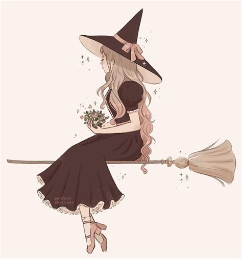 Pin on бисер Cute drawings Character art Witch drawing