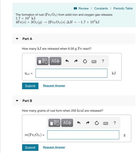 Solved I Review Constants I Periodic Table The Formation Of Chegg