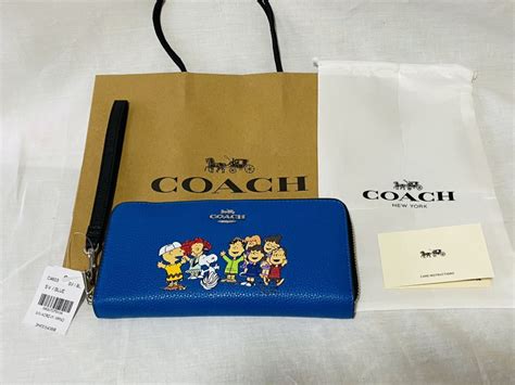 【未使用】新品未使用 Coach コーチ ピーナッツ ロング ジップ アラウンド ウォレット ウィズ スヌーピー アンド フレンズ Coach