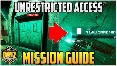 Unrestricted Access Mission Guide For Season 3 Warzone 2 0 DMZ DMZ