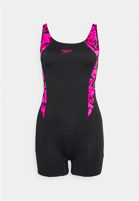 Speedo Hyperboom Badeanzug Hyper Black Electric Pink Ecstatic