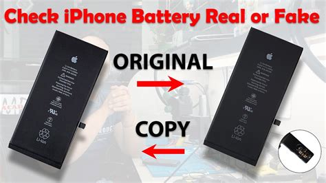 How To Check IPhone Battery Original Or Fake Difference Between