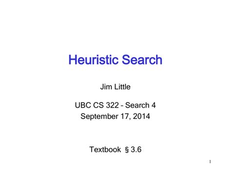 Heuristic Search