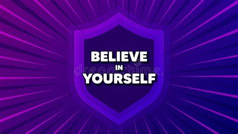 Believe In Yourself Motivation Quote Motivational Slogan Vector Stock