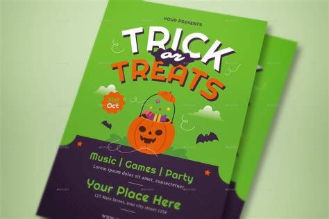 Trick Or Treat Flyer Set Print Templates Graphicriver