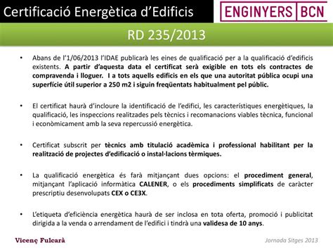 Certificació Energètica dEdificis ppt descargar