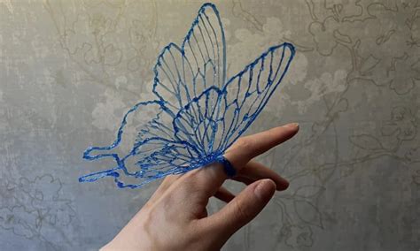 D Printed Pla Butterfly Rings Made With A D Pen Facfox