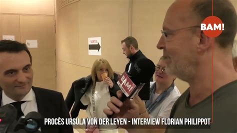 PROCES URSULA VON DER LEYEN ITW Florian Philippot