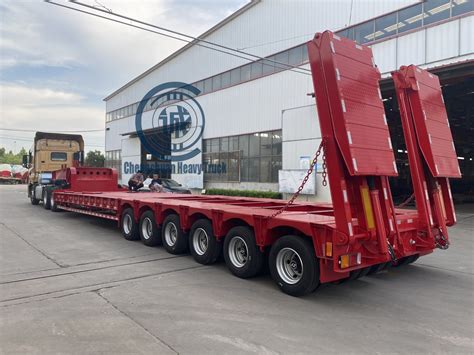 Brand New 50 60 Ton Low Bed Semi Trailer Brand New Good Quality