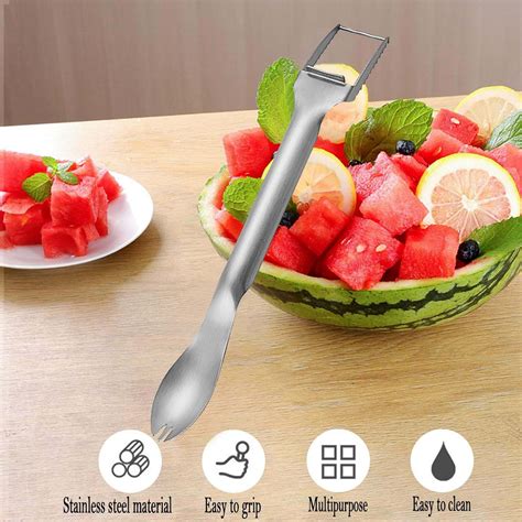 Watermelon Cutting Stainless Steel Double Head Watermelon Splitter