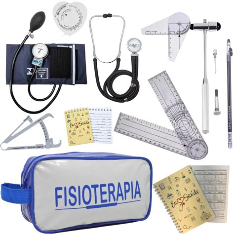 Kit Fisioterapia Completo Goniometro Martelo Fita Imc Aparelho De