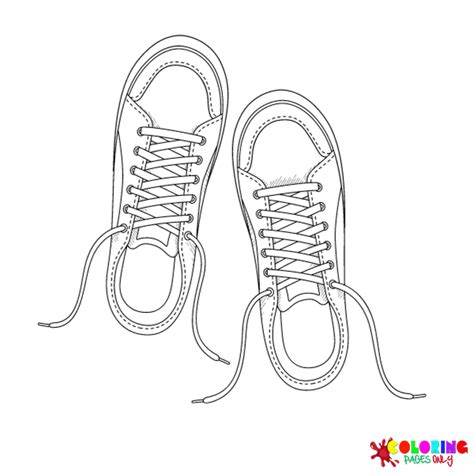 30 Dibujos De Zapatillas Para Colorear ColoringPagesOnly