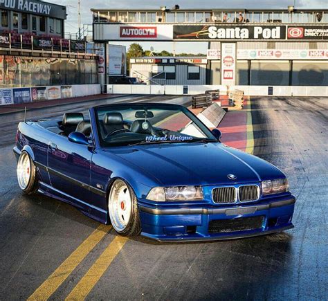 BMW E36 M3 Cabrio Blue Slammed Bmw Bmw E36 Bmw Cars