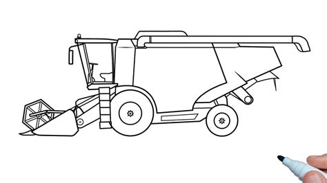 Комбайн раскраска для детей 60 фото