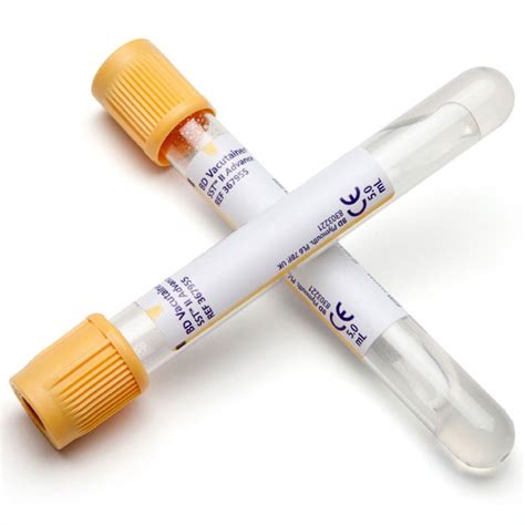 BD Vacutainer 8 5ml SST II Advance 16 x 100 Gold Top מבחנות לייצור סרום