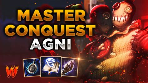 Agni Probando Build De Vida Warchi Smite Master Conquest S11 Youtube