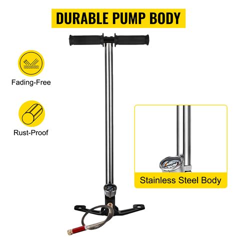 Vevor High Pressure Hand Pump 3 Stage Up To 4500 Psi Pcp Pump Safe And